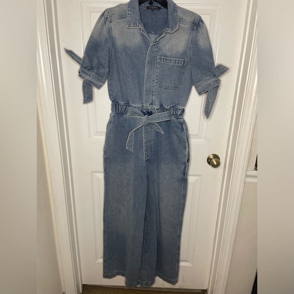 Fore Denim Utility Jumpsuit